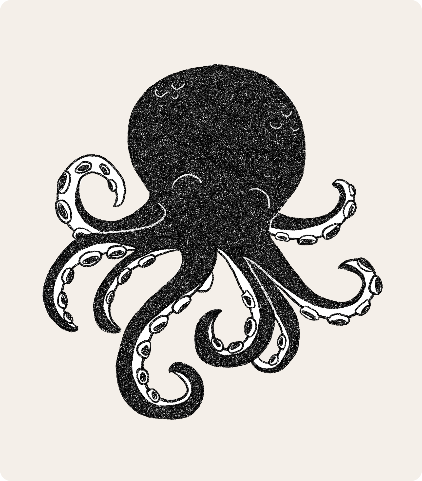 Illustration of an octopus.